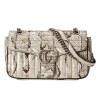 GUCCI GG MARMONT SMALL PYTHON SHOULDER BAG‎443497 L4O7N 9535 (26*15*7cm)