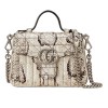 GUCCI GG MARMONT PYTHON MINI TOP HANDLE BAG ‎547260 L4O7N 9535 (8*6*3cm)