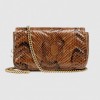 GUCCI GG MARMONT PYTHON SUPER MINI BAG 476433 LU3MT 2535  （16.5*9.5*4.5cm）