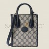 GUCCI MINI TOTE BAG WITH INTERLOCKING&G  671623 K9GSN 4075 (20*16*7cm）