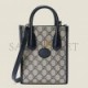 GUCCI MINI TOTE BAG WITH INTERLOCKING&G  671623 K9GSN 4075 (20*16*7cm）