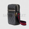 GUCCI GG BLACK MESSENGER 682357 K5RLN 1095 (7*5.7*2.4cm)