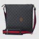 GUCCI GG BLACK MESSENGER 474137 K5RLN 1095  (28.5*27*5cm)