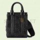 GUCCI GG EMBOSSED MINI TOTE BAG 696010 1W3CN 1000 (20*16*7cm)