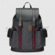 GUCCI GG BLACK BACKPACK 495563 K9R8X 1071 (42*34*16cm)