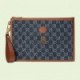 GUCCI POUCH WITH INTERLOCKING&G 672953 2KQGT 8375  (30.5*21*1.5cm)