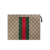 GUCCI GG SUPREME WEB POUCH  ‎475316 KHN4N 9791 （26*20*6cm）