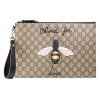 GUCCI BESTIARY POUCH WITH BEE 474137 G0KAN 8992 (30*20*1.5cm)