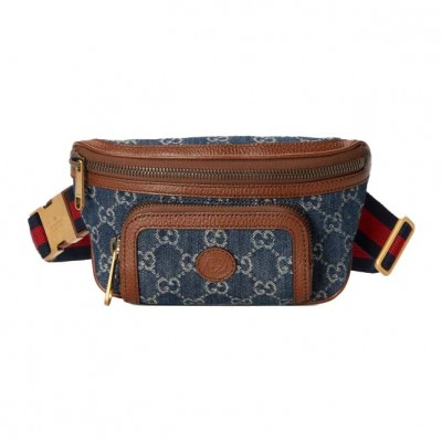 GUCCI BELT BAG WITH INTERLOCKING&G672956 92TCN 1000 (24*13*5cm)