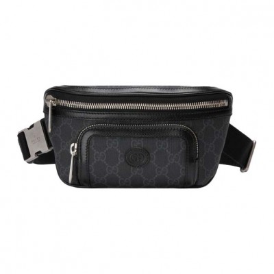 GUCCI BELT BAG WITH INTERLOCKING&G  (24*13*5cm)