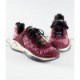 CHANEL SNEAKERS 		FABRIC, TWEED & SUEDE CALFSKIN			LIGHT BURGUNDY, PINK & BLACK G39234 Y55990 K47