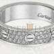 CARTIER  LOVE WEDDING BAND, DIAMOND-PAVED B4083400