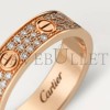 CARTIER  LOVE WEDDING BAND, DIAMOND-PAVED B4085800