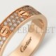 CARTIER  LOVE WEDDING BAND, DIAMOND-PAVED B4085800