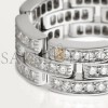 CARTIER MAILLON PANTHÈRE RING, 3 HALF DIAMOND-PAVED ROWS B4127200