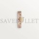 CARTIER MAILLON PANTHÈRE THIN WEDDING BAND, 2 HALF DIAMOND-PAVED ROWS B4098800