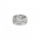 CARTIER MAILLON PANTHÈRE RING, 3 HALF DIAMOND-PAVED ROWS B4111700