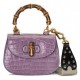 GUCCI BAMBOO 1947 CROCODILE MINI BAG ‎686858 E1KIT 5366 （17*12*7.5cm）