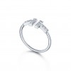 Tiffany T Diamond Wire Ring in 18k White Gold