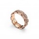 TIFFANY VICTORIA® VINE BAND RING IN ROSE GOLD WITH DIAMONDS, 6 MM WIDE