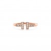 Tiffany T Diamond Wire Ring in 18k Rose Gold