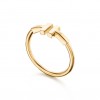 TIFFANY T WIRE RING IN 18K GOLD