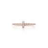 Tiffany T Diamond Wire Band Ring in 18k Rose Gold