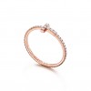 Tiffany T Diamond Wire Band Ring in 18k Rose Gold