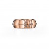 TIFFANY&CO. ATLAS® X CLOSED WIDE RING IN ROSE GOLD WITH DIAMONDS, 7.5 MM WIDE 67786394