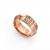 TIFFANY&CO. ATLAS® X CLOSED WIDE RING IN ROSE GOLD WITH DIAMONDS, 7.5 MM WIDE 67786394