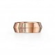 TIFFANY&CO. ATLAS® X CLOSED WIDE RING IN ROSE GOLD WITH DIAMONDS, 7.5 MM WIDE 67786394