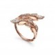 TIFFANY VICTORIA® VINE BYPASS RING IN ROSE GOLD WITH DIAMONDS