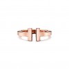 TIFFANY T SQUARE RING IN ROSE GOLD