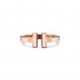 TIFFANY T SQUARE RING IN ROSE GOLD