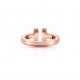 TIFFANY T SQUARE RING IN ROSE GOLD