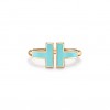 TIFFANY T TURQUOISE WIRE RING IN 18K GOLD