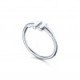 TIFFANY T WIRE RING IN 18K WHITE GOLD