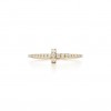 Tiffany T Diamond Wire Band Ring in 18k Gold