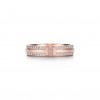 Tiffany T Narrow Pavé Diamond Ring in 18k Rose Gold