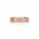 Tiffany T Narrow Pavé Diamond Ring in 18k Rose Gold