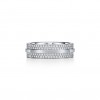 TIFFANY T WIDE PAVÉ DIAMOND RING IN 18K WHITE GOLD