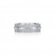 TIFFANY T WIDE PAVÉ DIAMOND RING IN 18K WHITE GOLD