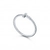 Tiffany T Diamond Wire Band Ring in 18k White Gold