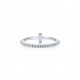 Tiffany T Diamond Wire Band Ring in 18k White Gold