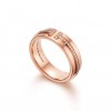 TIFFANY T WIDE DIAMOND RING IN 18K ROSE GOLD