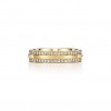 Tiffany T Narrow Pavé Diamond Ring in 18k Gold