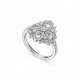 TIFFANY VICTORIA® KEY TOP RING IN PLATINUM WITH DIAMONDS