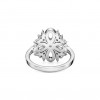 TIFFANY VICTORIA® KEY TOP RING IN PLATINUM WITH DIAMONDS