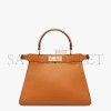 FENDI PEEKABOO ISEEU MEDIUM - BROWN LEATHER BAG 8BN321A6V3F1D48 (33.5*25.5*13cm)