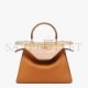 FENDI PEEKABOO ISEEU MEDIUM - BROWN LEATHER BAG 8BN321A6V3F1D48 (33.5*25.5*13cm)